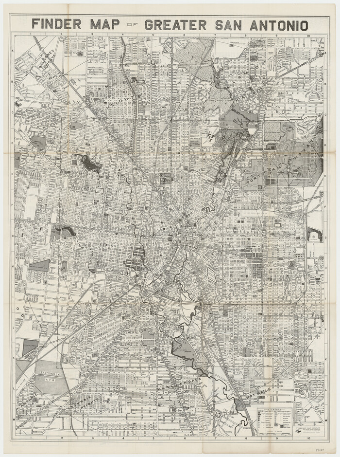 94029, Finder Map of Greater San Antonio, General Map Collection