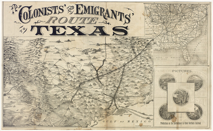 94033, Colonists' and Emigrants' Route to Texas, General Map Collection