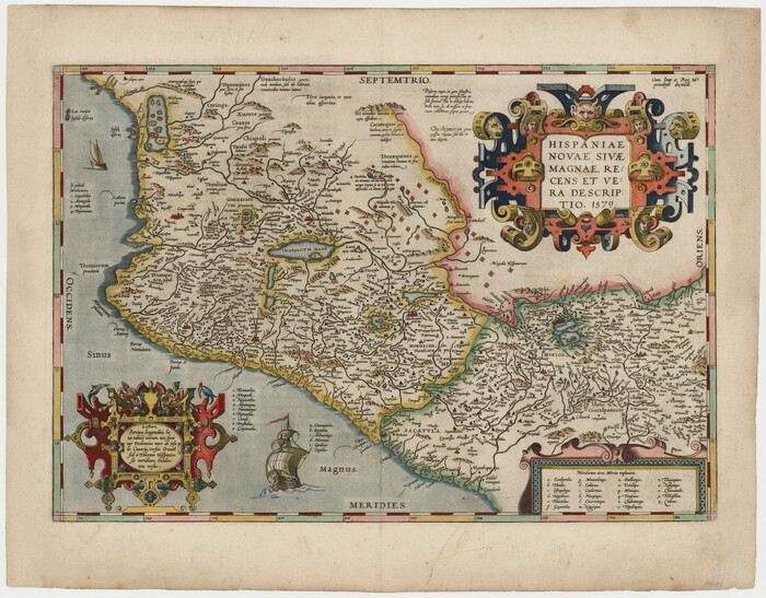 94036, Hispaniae Novae Sivae Magnae Recens et Vera Descriptio 1579, General Map Collection