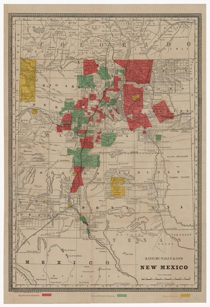 94050, Rand, McNally & Co's New Mexico, Rees-Jones Digital Map Collection