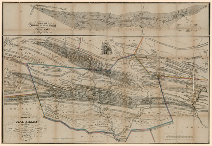 94054, A map of the Anthracite Coal Fields of Pennsylvania embracing all of Schuylkill County and parts of Carbon, Luzerne, Columbia, Northumberland, Dauphin, and Lebanon Counties, Rees-Jones Digital Map Collection