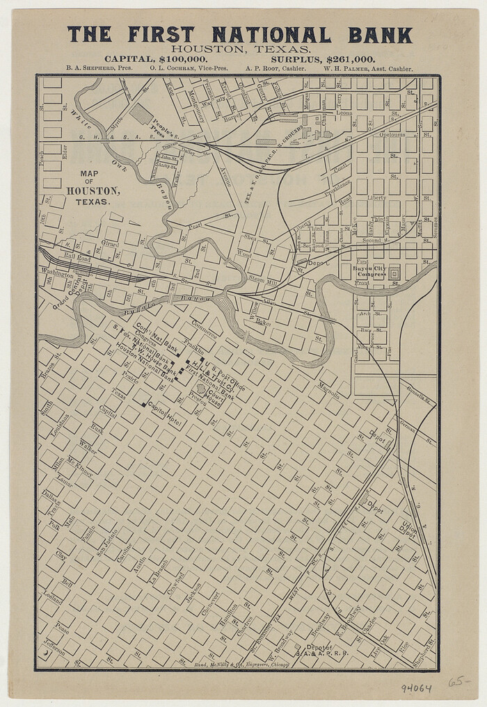 94064, Map of Houston, Texas, General Map Collection