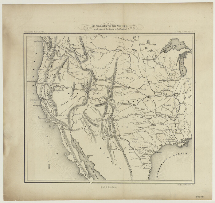 94075, Die Eisenbahm von dem Missisippi nach dem stillen Ocean (Californien), General Map Collection