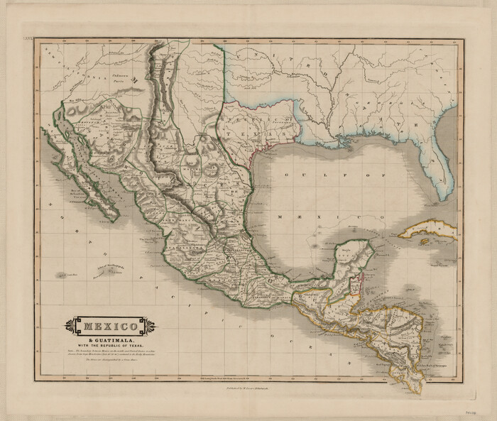 94078, Mexico & Guatimala with the Republic of Texas, General Map Collection