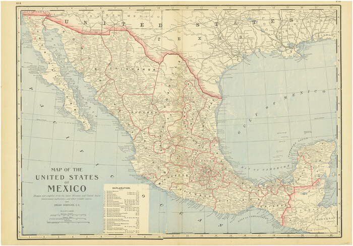 94083, Map of the United States of Mexico drawn and compiled from the latest Mexican and United States Government authorities, and other reliable sources, General Map Collection