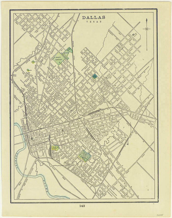 94085, Dallas, Texas, General Map Collection
