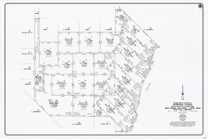 94089, McMullen County Working Sketch 62, General Map Collection
