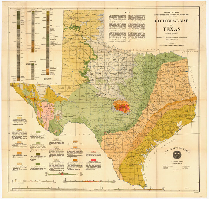 Geological Map of Texas | 94091, Geological Map of Texas, General Map ...