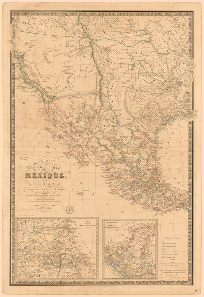 94098, Nouvelle Carte du Mexique du Texas et d'une partie des états limitrophes, General Map Collection