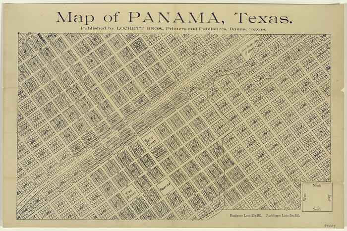 94104, Map of Panama, Texas, General Map Collection