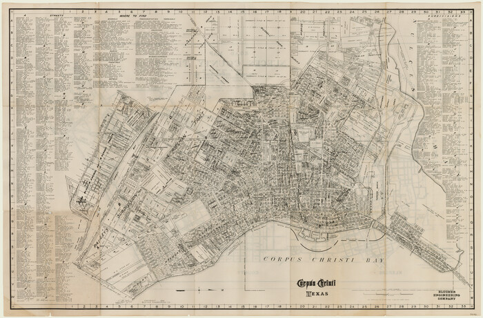 94106, Blucher's Directory Map of Corpus Christi and Road Map of Nueces County, General Map Collection
