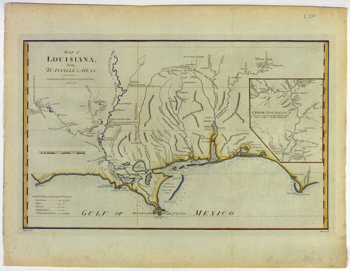 94111, Map of Louisiana from D'Anville's Atlas, General Map Collection
