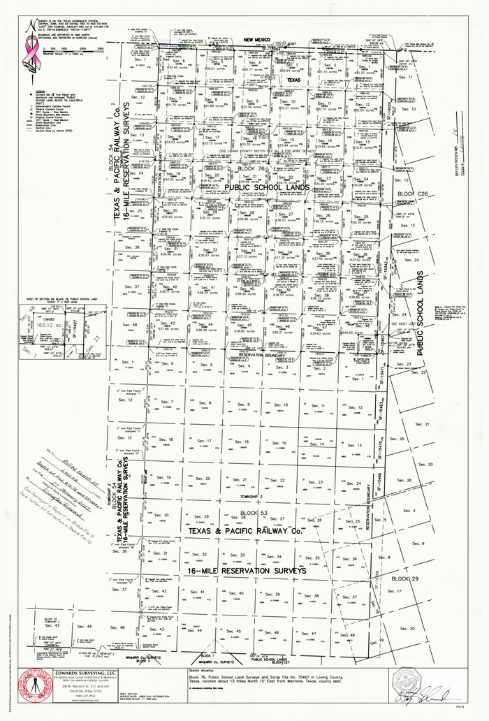 94114, Loving County Rolled Sketch 16, General Map Collection