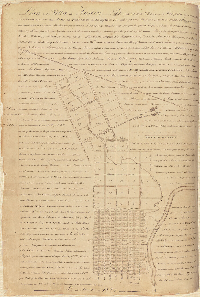 94116, Plan de la Villa de Austin, General Map Collection