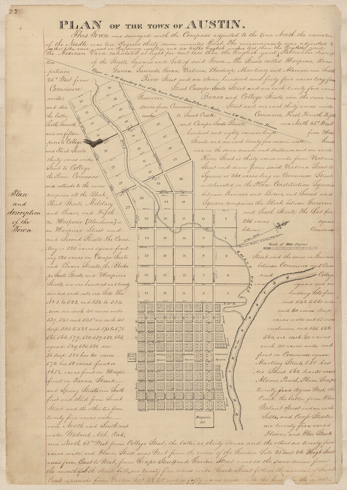 94117, Plan of the town of Austin, General Map Collection