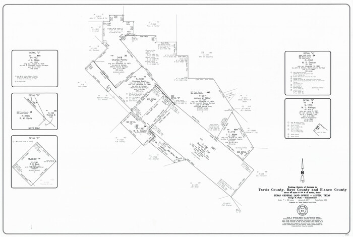 94123, Travis County Working Sketch 67, General Map Collection
