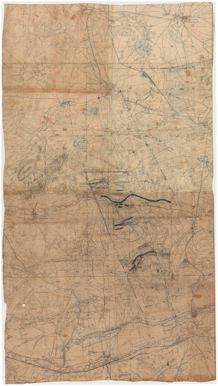 94129, [WWI Topographic Planning Map of the Ardennes], Non-GLO Digital Images