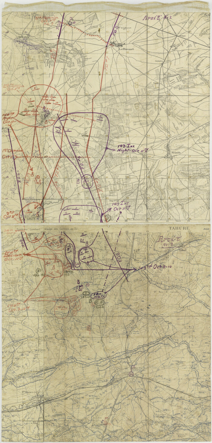 94131, [Movements & Objectives of the 143rd & 144th Infantry on October 9-11, 1918, Appendix E, Nos.2 and 3], Non-GLO Digital Images