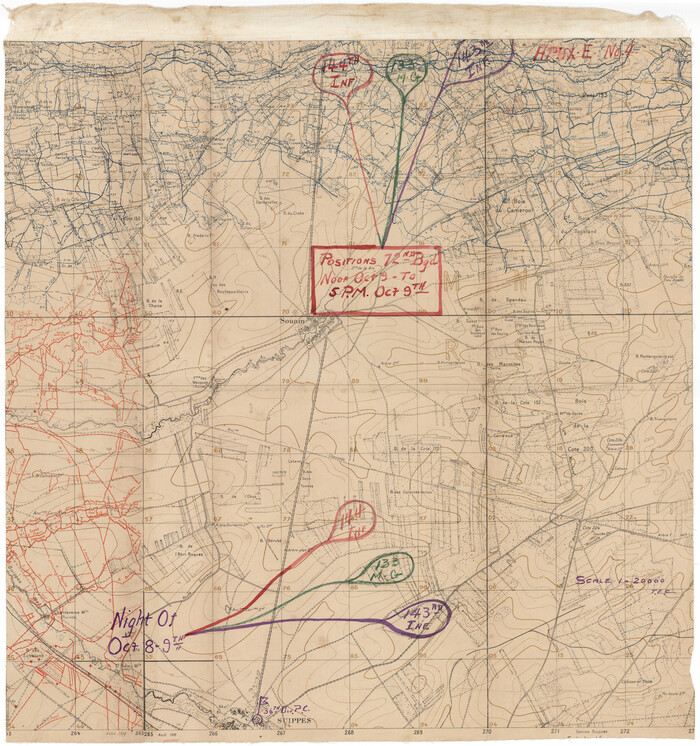 94133, [Movements & Objectives of the 143rd & 144th Infantry & 133rd Machine Gun Battalion on October 8-9, 1918, Appendix E, No. 4], Non-GLO Digital Images