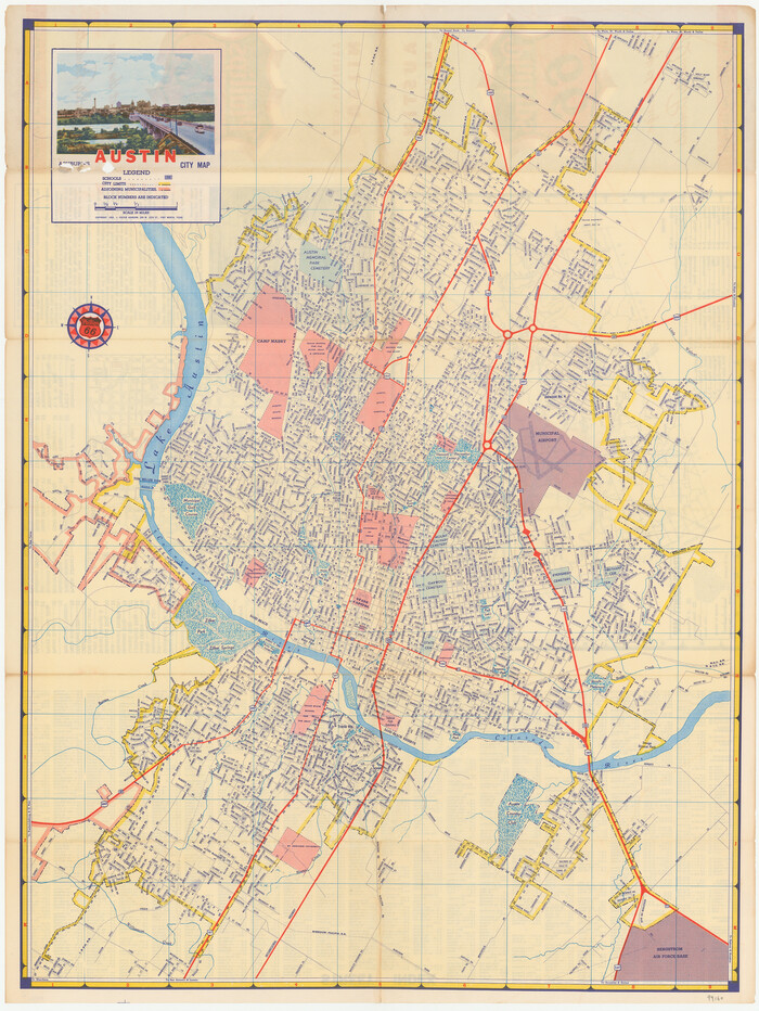 94160, Austin and Vicinity [Recto], General Map Collection