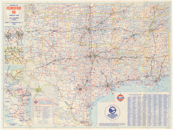 94168, Hemisfair Gulf Tourgide Map [Recto], General Map Collection