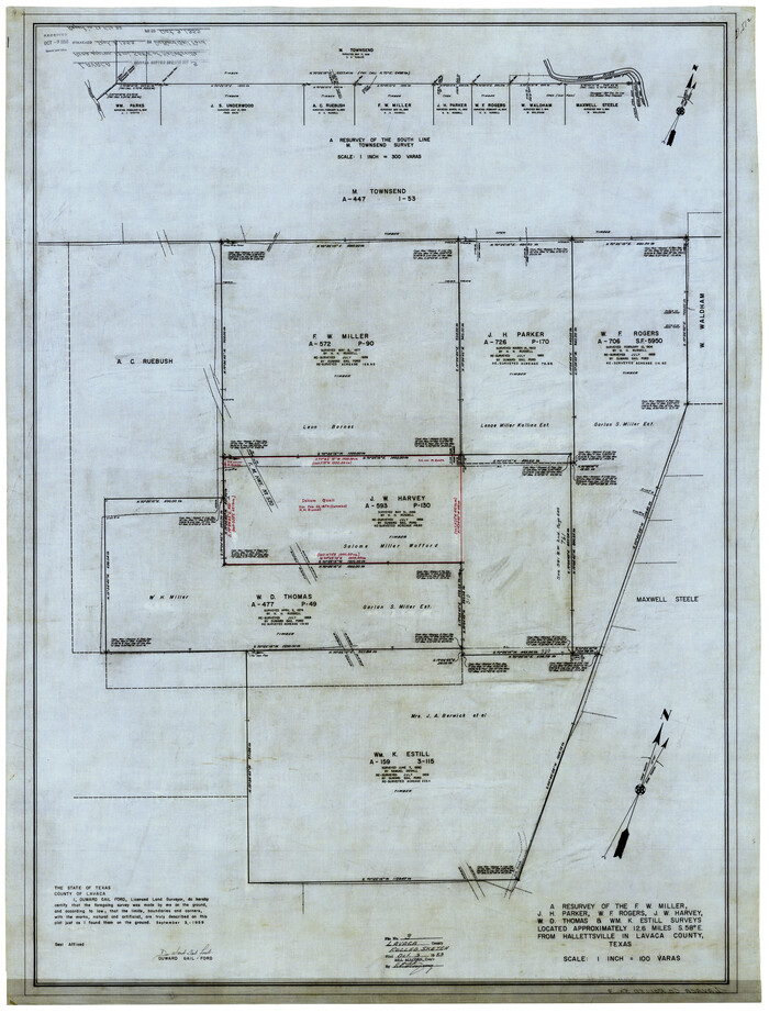 9419, Lavaca County Rolled Sketch 3, General Map Collection
