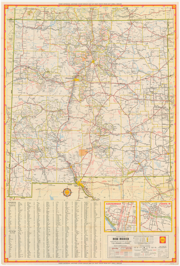 94196, New Mexico [Recto], General Map Collection