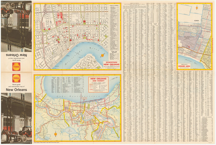 94199, Street guide and metropolitan map of New Orleans [Verso], General Map Collection
