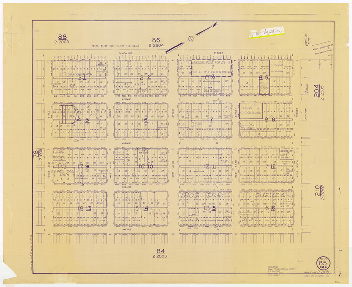 94200, Travis County Appraisal District Plat Map 2_2105, General Map Collection