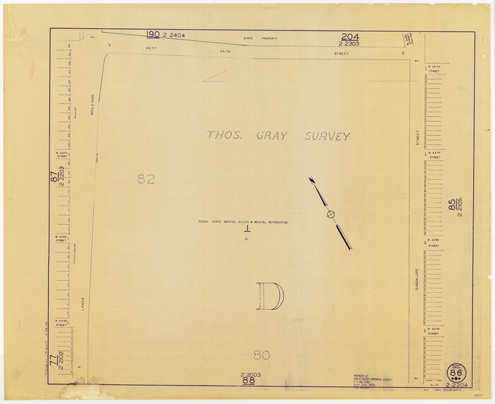 94201, Travis County Appraisal District Plat Map 2_2204, General Map Collection