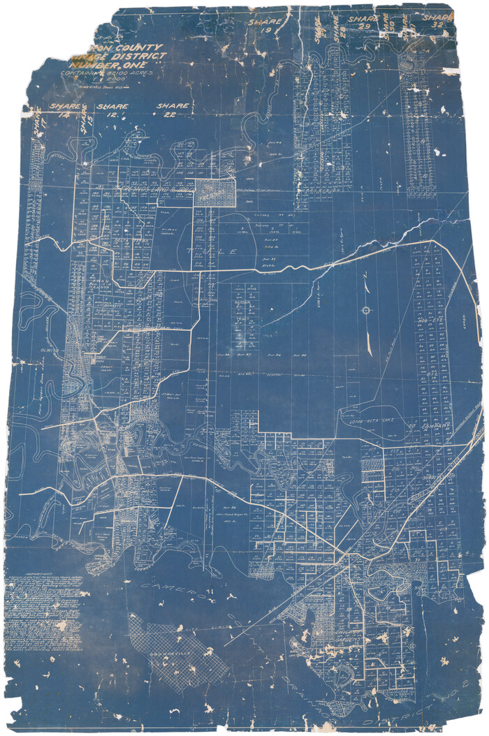 94245, Map of Cameron County Drainage District Number One, General Map Collection
