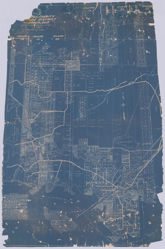 94245, Map of Cameron County Drainage District Number One, General Map Collection