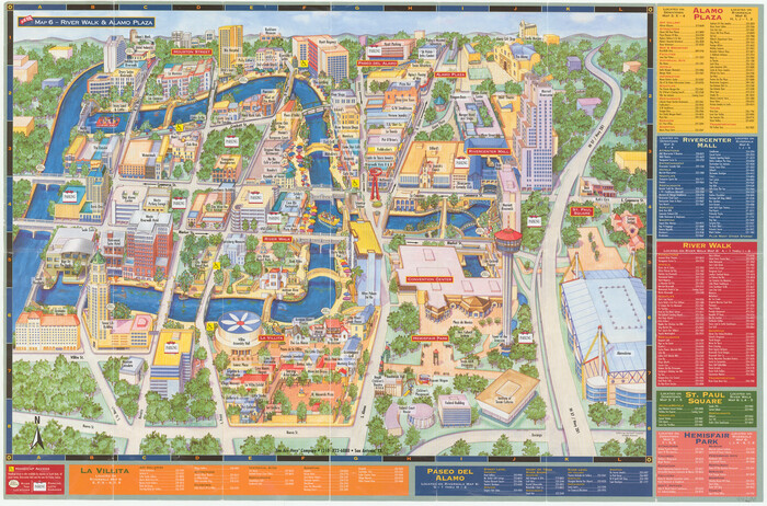 94290, San Antonio - Downtown - Riverwalk, General Map Collection
