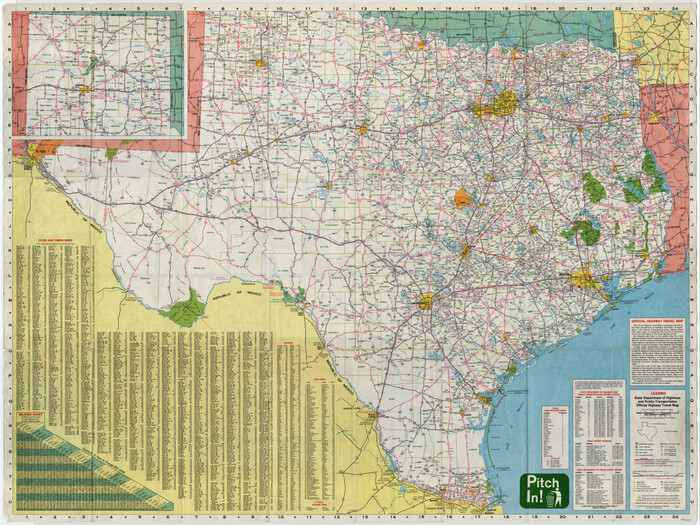 94300, Texas - Official Highway Travel Map, General Map Collection