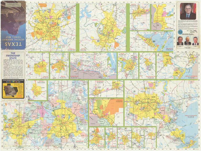 94305, Texas Official Highway Travel Map, General Map Collection