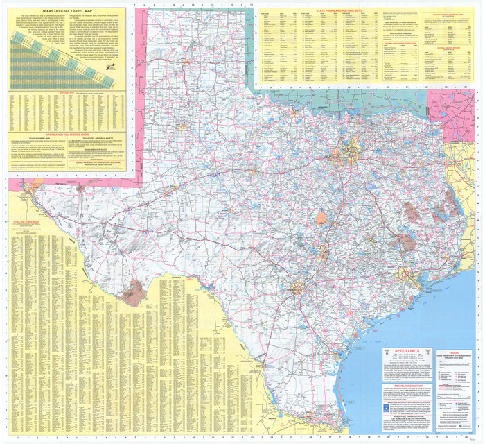 94310, 2008 Official Travel Map Texas, General Map Collection