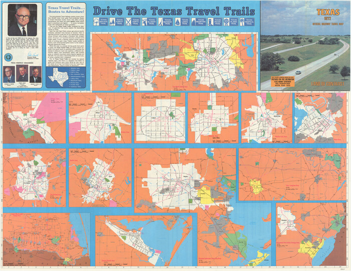 94313, Texas 1972 Official Highway Travel Map, General Map Collection