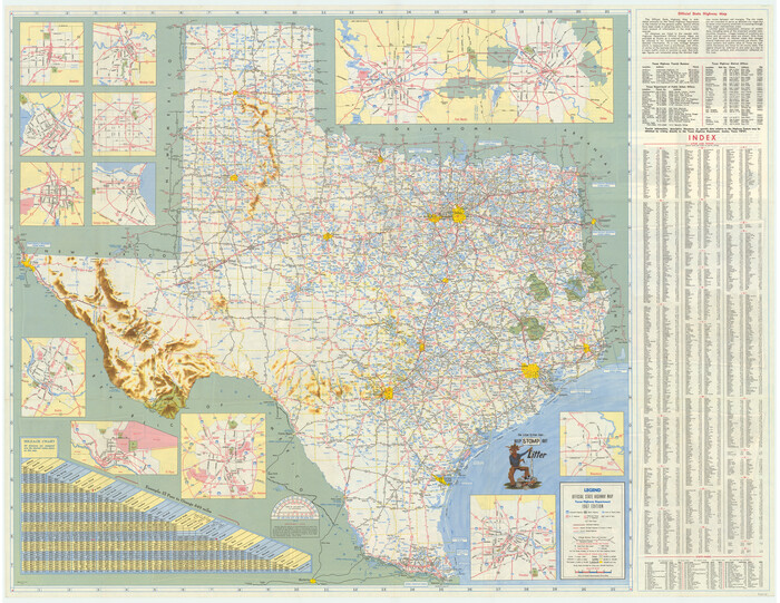 94322, America's Fun-Tier: Texas 1967 Official State Highway Map, General Map Collection