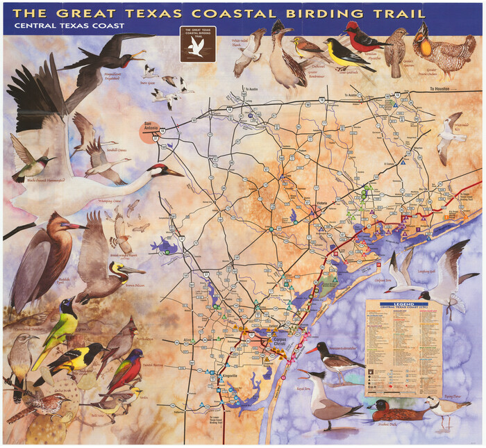 94339, The Great Texas Coastal Birding Trail, Central Texas Coast, General Map Collection