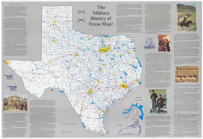 94359, The Military History of Texas Map!, General Map Collection