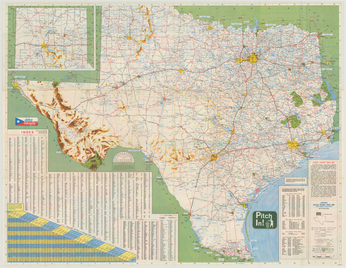 94405, Texas 1973 Official Highway Travel Map, General Map Collection