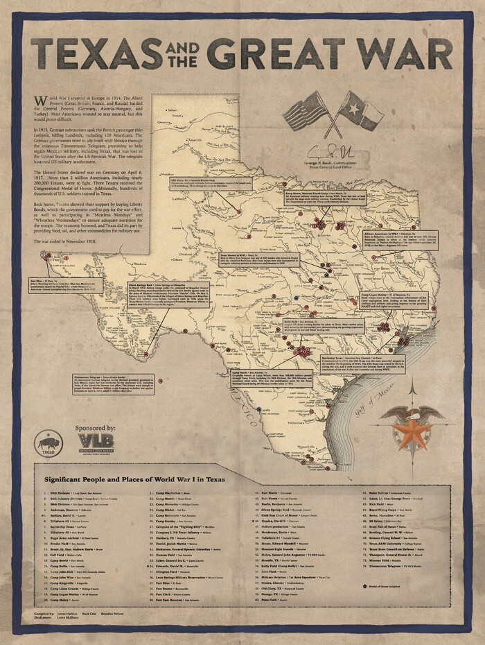 94412, Texas and the Great War, General Map Collection