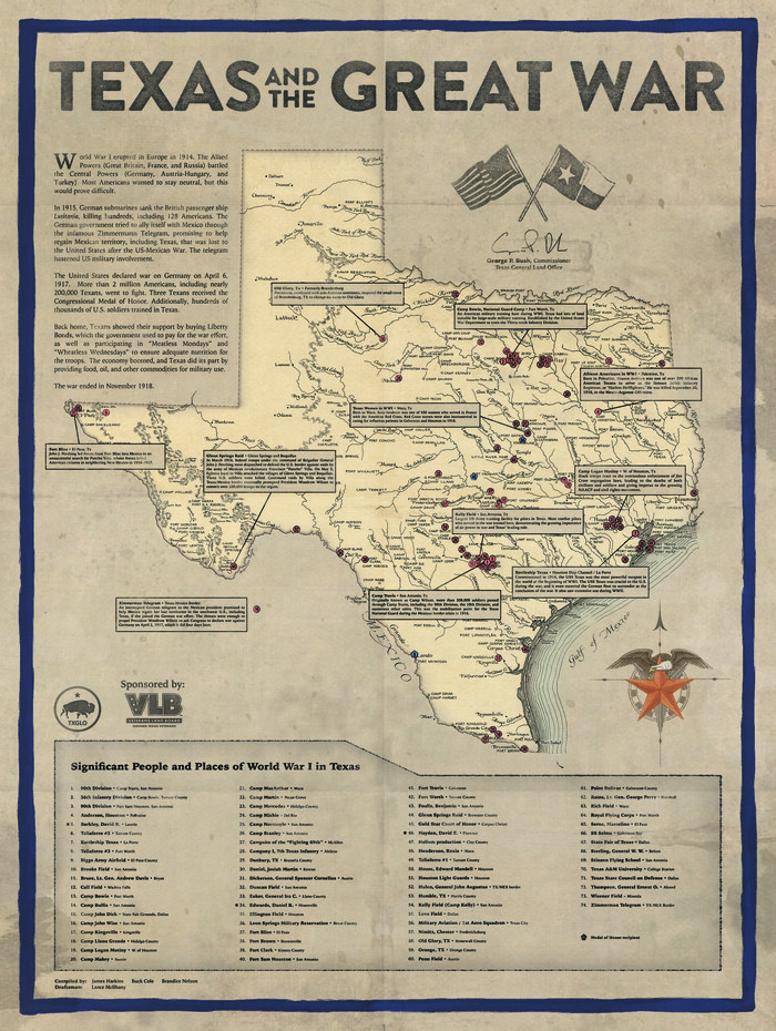 94412, Texas and the Great War, General Map Collection - 1