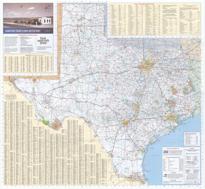 94414, 2017 Official Travel Map, Texas, General Map Collection