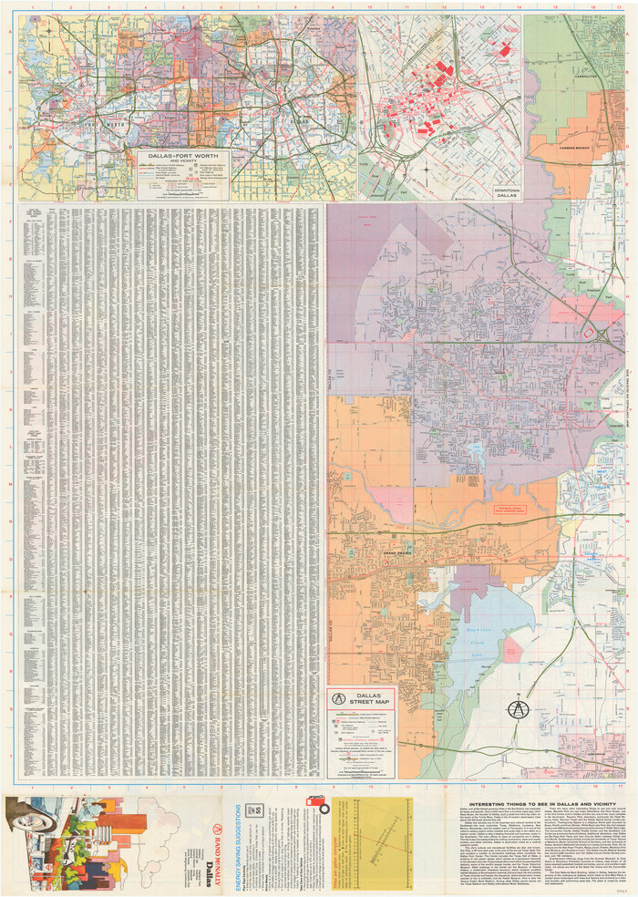 94423, Dallas, General Map Collection