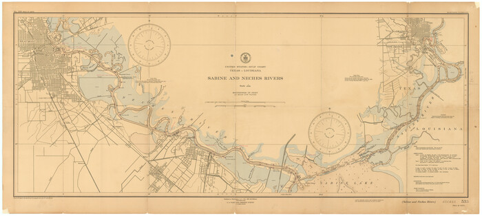 94444, Sabine and Neches Rivers, General Map Collection