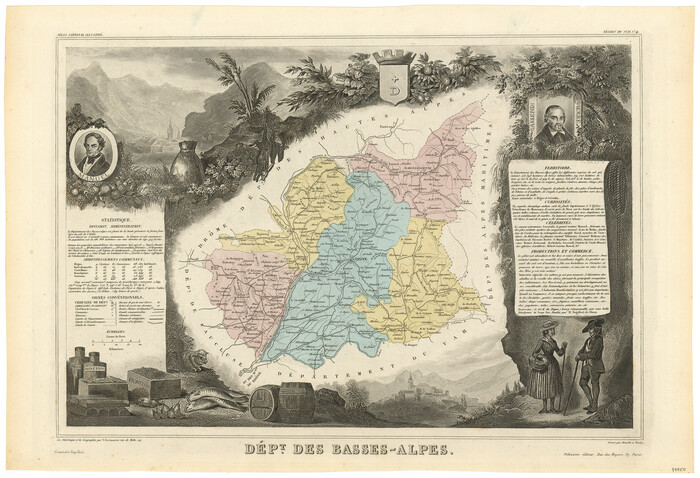 94450, Dépt. des Basses-Alpes, General Map Collection