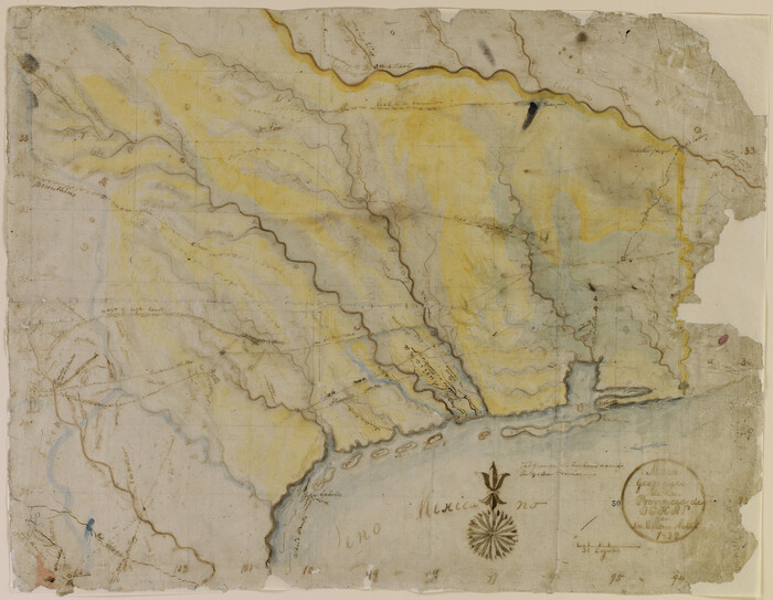 94457, Mapa Geográphico de la Provincia de Tejas, Non-GLO Digital Images
