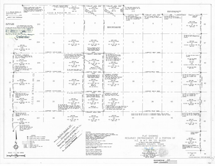 94459, Edwards County Rolled Sketch 37, General Map Collection