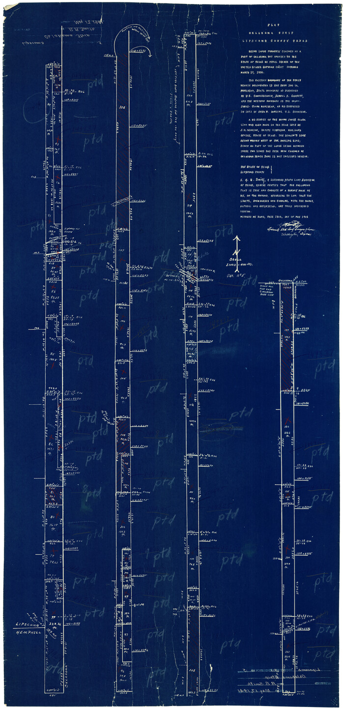 9452, Lipscomb County Rolled Sketch 6, General Map Collection
